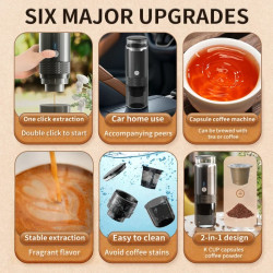 Máquina de café expresso sem fio BALASHOV - portátil e recarregável